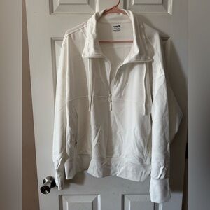 Old Navy Women's Cream Zip-Up Jacket